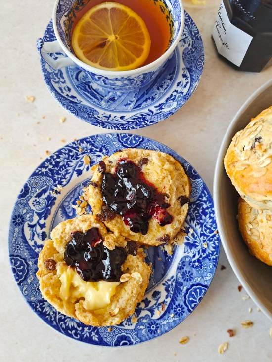 Raisin & Lemon Oatmeal Scones