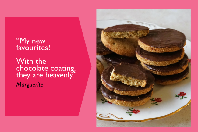 homemade chocolate digestive biscuits