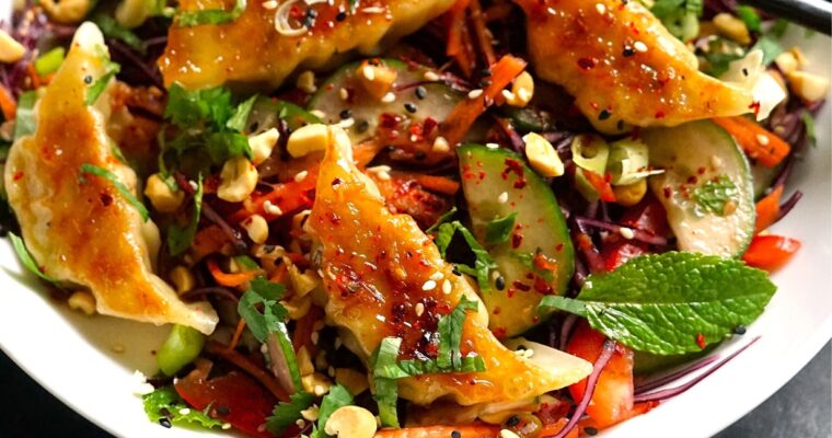 Crispy Dumpling Salad