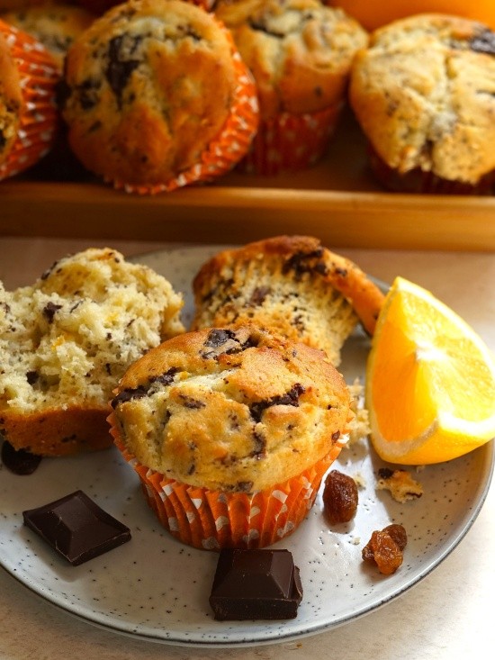Sultana, Chocolate & Orange Muffins Sultana, Chocolate & Orange Muffins