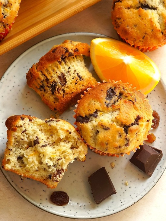 Sultana, Chocolate & Orange Muffins Sultana, Chocolate & Orange Muffins