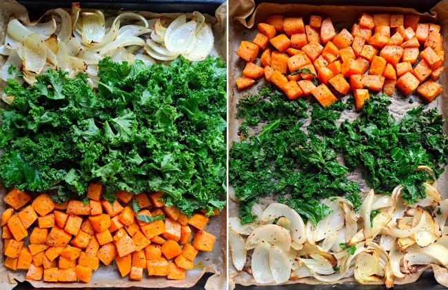 roasting vegetables for Warm Grain Salad roasting vegetables for Warm Grain Salad
